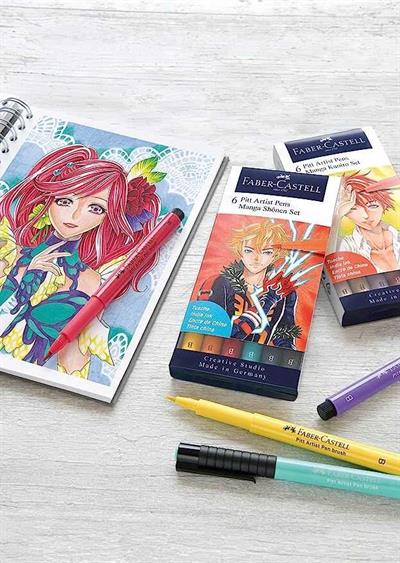Faber-Castell Pitt Artist Pen Manga 6lı set, Shônen