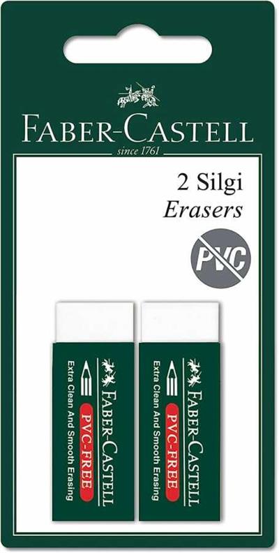 Faber-Castell Plastik Silgi 7085/20, Beyaz, 2 Adet