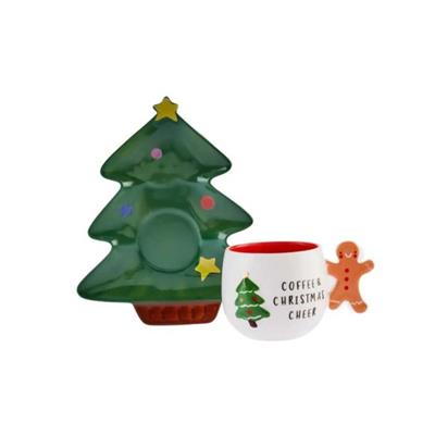 Karaca New Year Yılbaşı 24 Çay Fincanı Ve Çam Ağacı Tabağı 180 ml