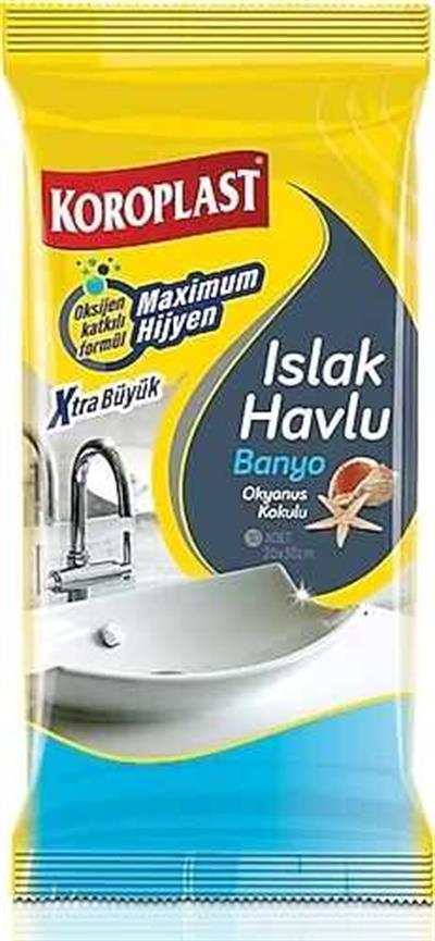 Koroplast Islak Havlu Banyo + Çok Amaçlı 2li
