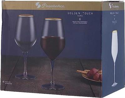 Paşabahçe Golden Touch 6lı Ayaklı Bardak 470 Cc