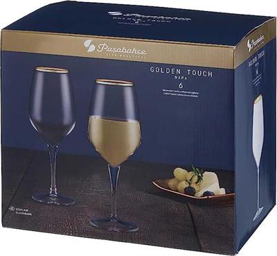 Paşabahçe Golden Touch Ayaklı Bardak 360cc - 6Lı