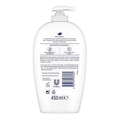 Dove Nemlendirici Sıvı Sabun Caring 1/4 Nemlendirici Krem Etkili 450 ml