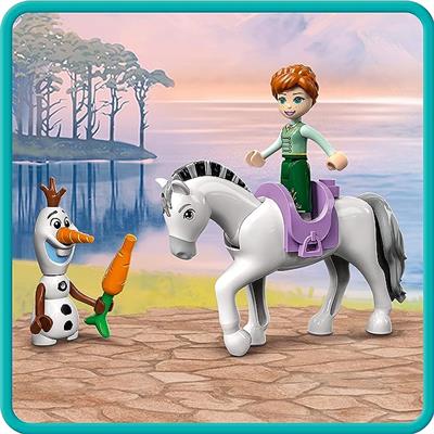 LEGO ®  Disney Princess Anna ve Olafın Şato Eğlencesi 43204 - Prensesli Oyuncak Yapım Seti (108 Parça)