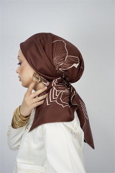 CHIARA BORDO TİVİL İPEK EŞARP 90x90