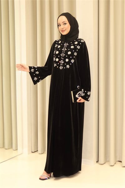 GLORYA KADİFE ABAYA