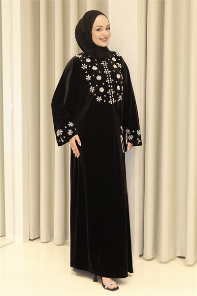 GLORYA KADİFE ABAYA