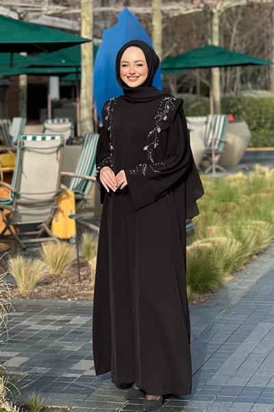 LANA ANTRASİT ABAYA