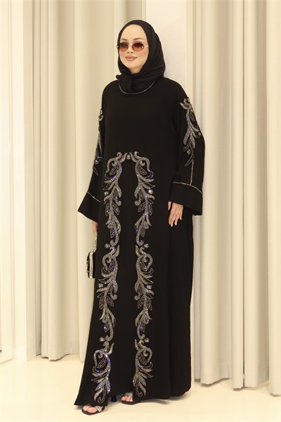SİYAH MEDUSA ABAYA