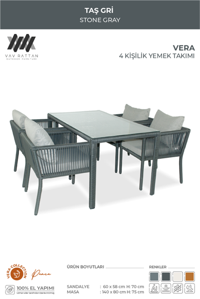 Vera 4 Kişilik Yemek Takımı