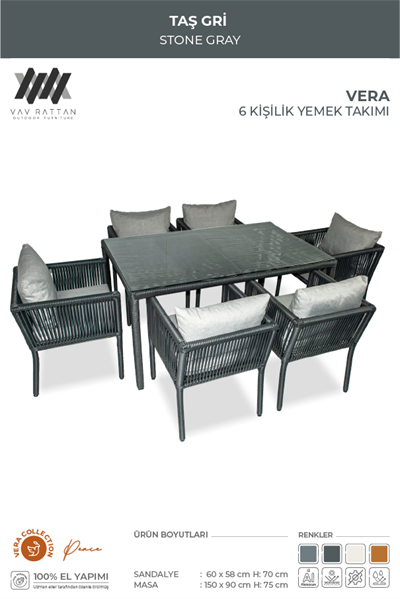 Vera 6 Kişilik Yemek Takımı