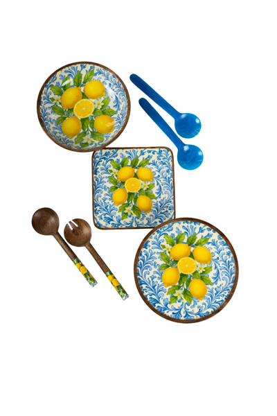 Amalfi Koleksiyonu (Riva Blue 2'li Servis Seti 28 cm HEDİYE)