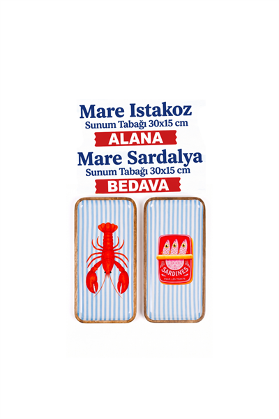 Mare Sunum Tabağı 1 Alana 1 Bedava