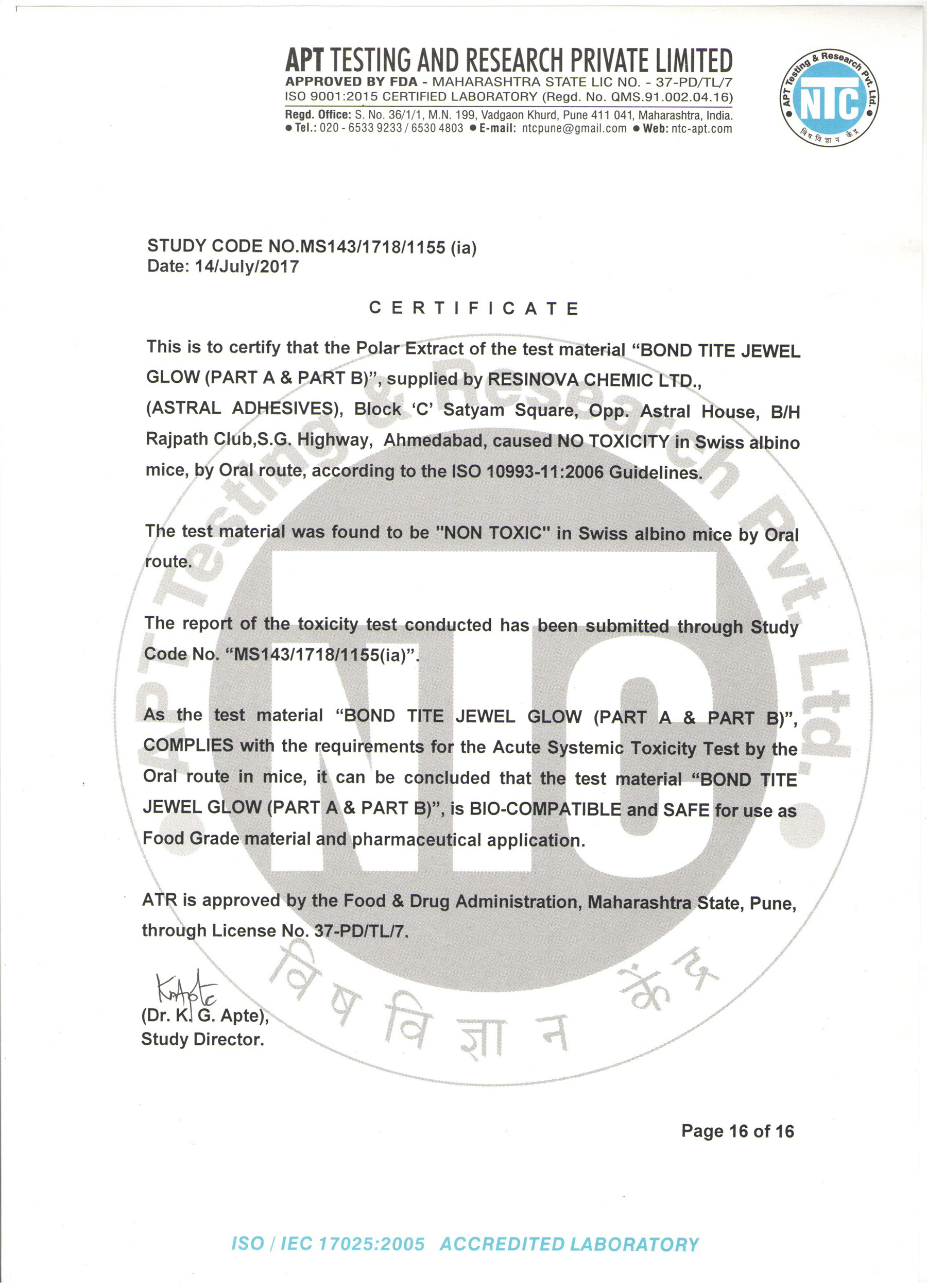 Laboratuar Test Sonucu