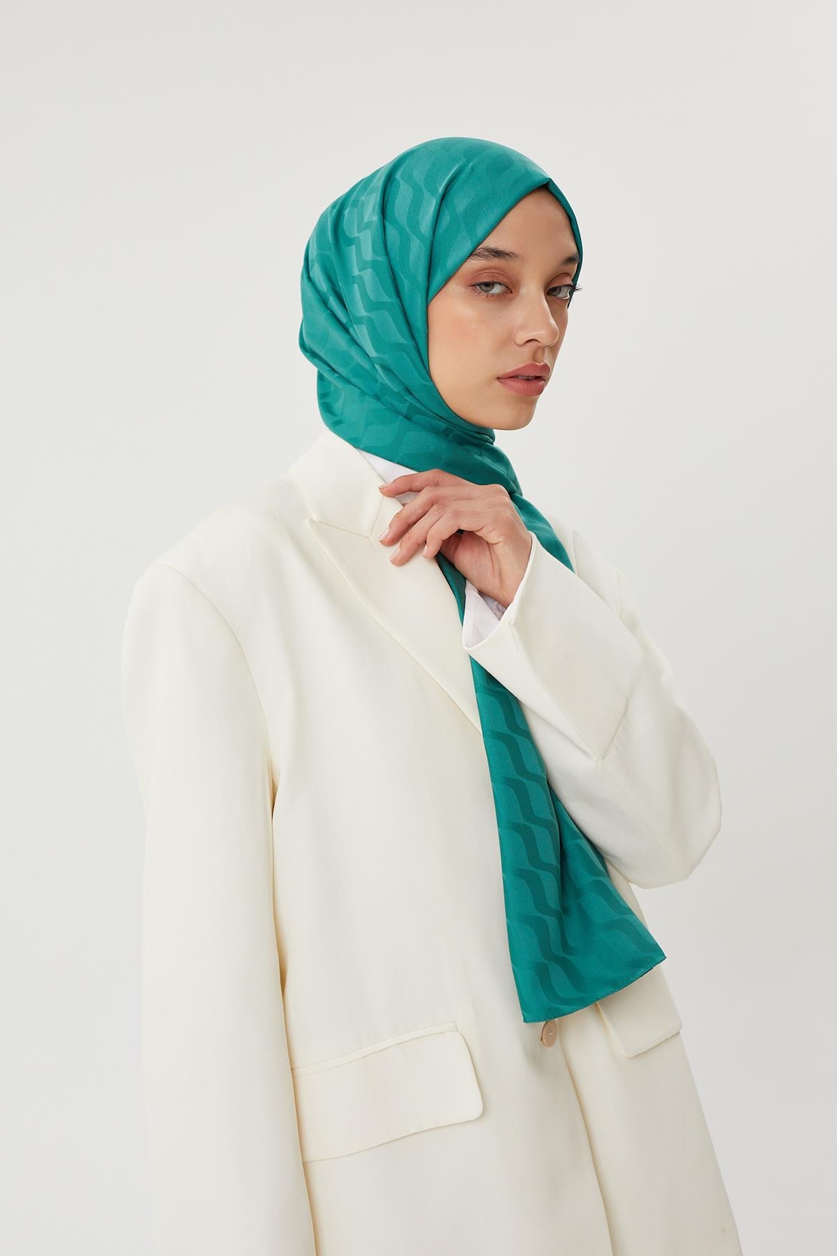 Mint Yeşili - Su Yolu Desen 