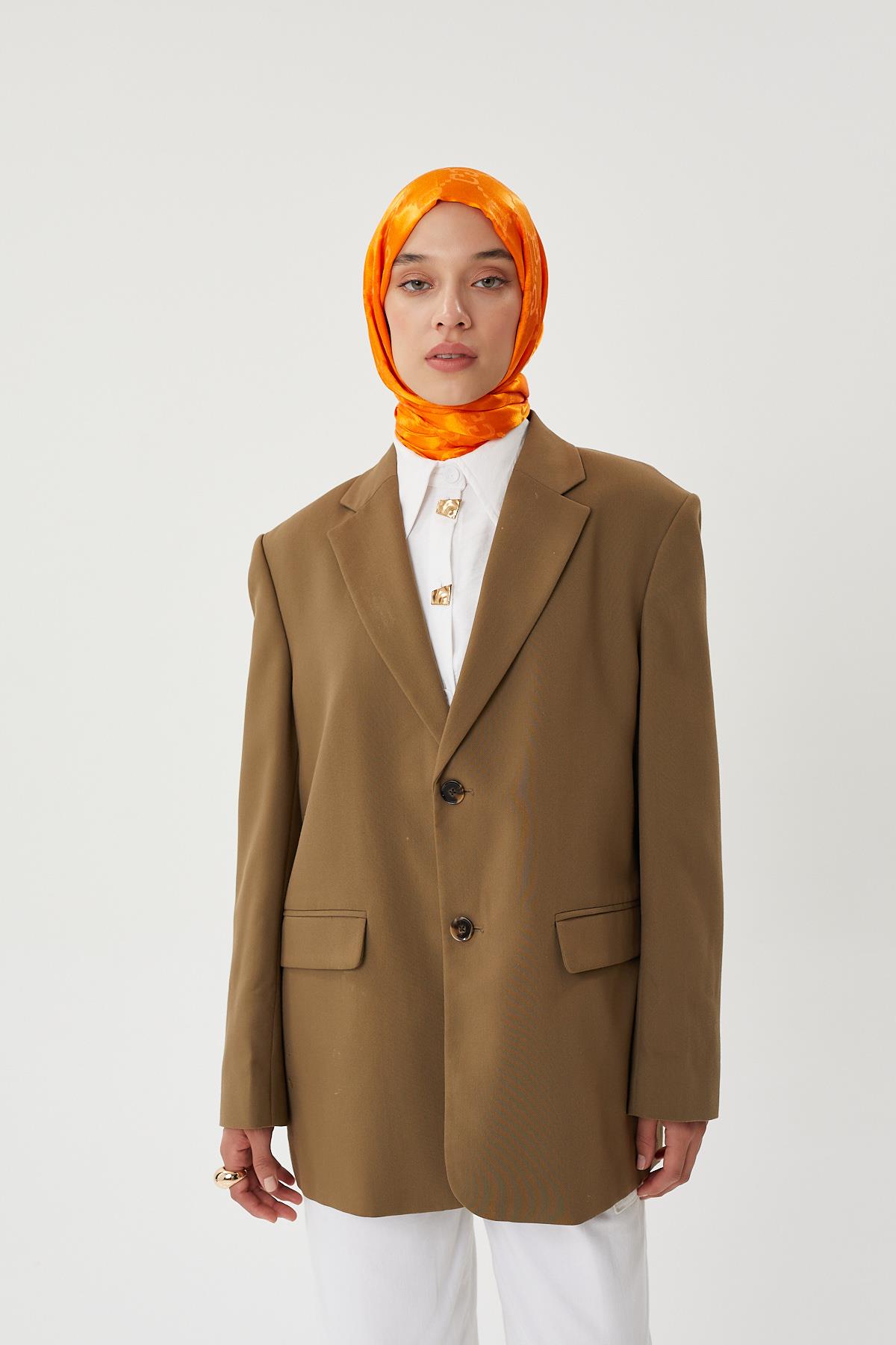 Oranj - G Desen Parlak Şal