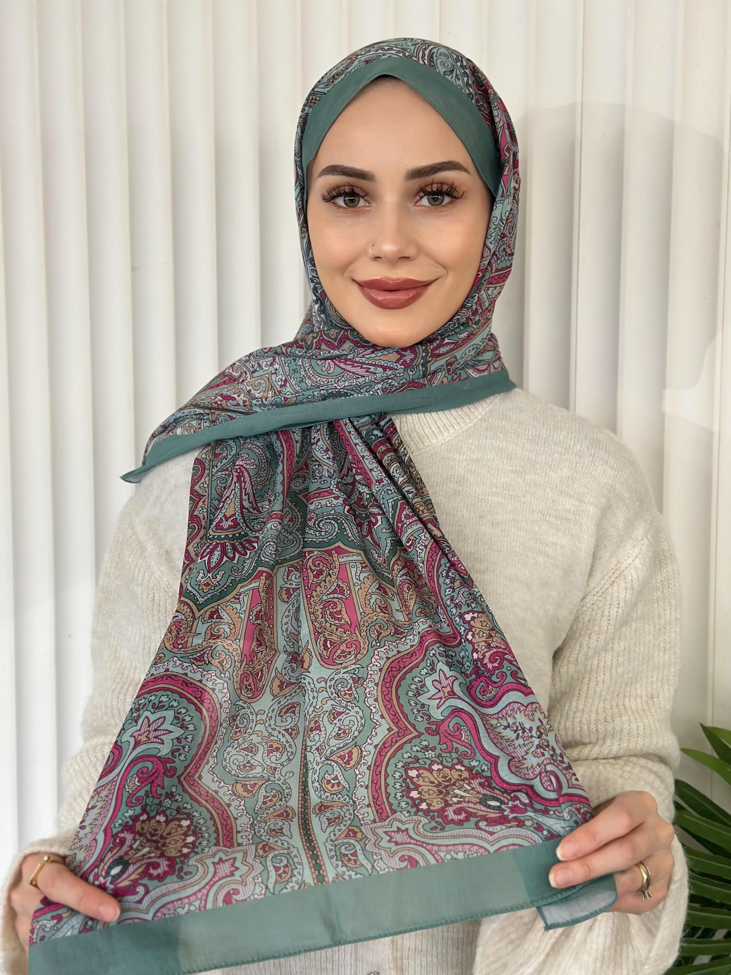 ETHNIC VUAL ANGELO DESEN - MİNT YEŞİLİ