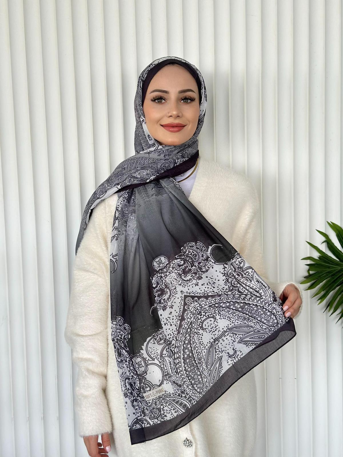 ETHNIC VUAL PULPO DESEN - SİYAH