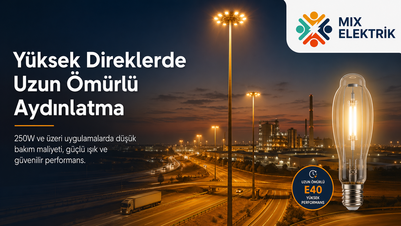 Philips Master SON-T PIA Plus 250W: Geniş Alanların Güvenilir Işığı