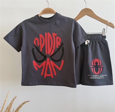 Spiderman Şortlu Takım