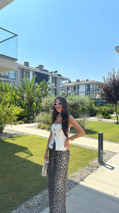 Leopar Desenli Pantolon