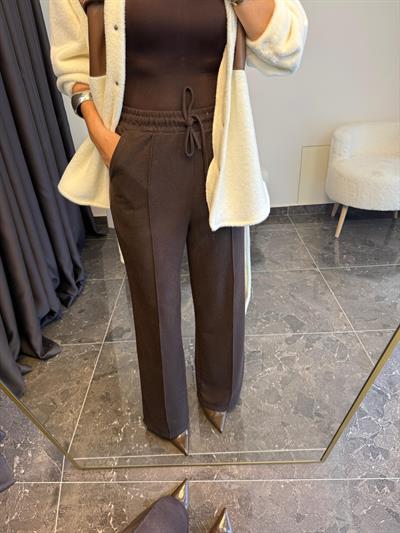 acı kahve örme pantolon 