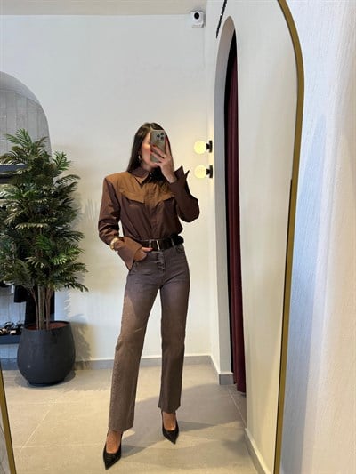 Acı Kahve Vatkalı Gömlek