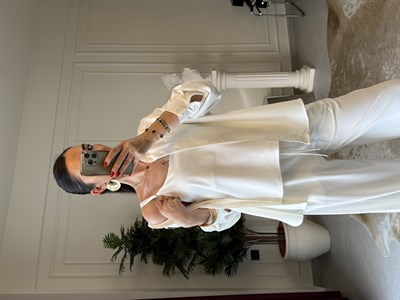 Beyaz Örme Modal Üçlü Takım 