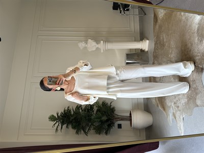 Beyaz Örme Modal Üçlü Takım 