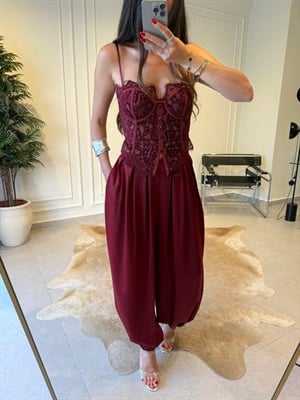 Bordo Dantelli Korse
