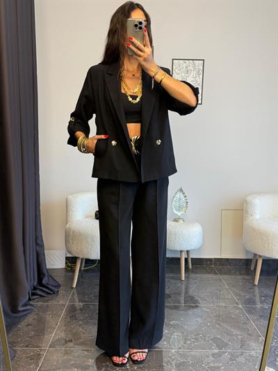 Gold Düğme Detaylı Takım 