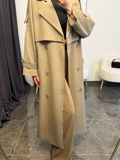 HAKİ APOLETLİ TRENÇKOT(ÖN SİPARİŞ KARGO ÇIKIŞI 21 NİSAN )