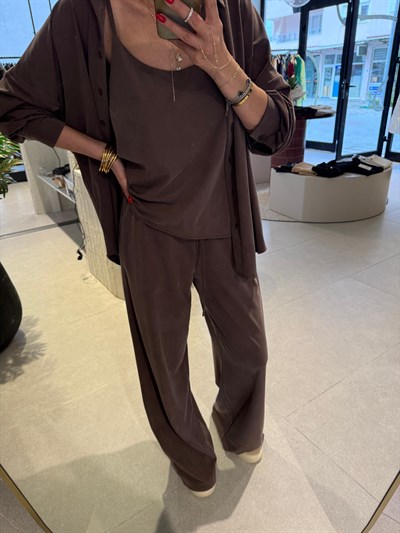 Kahve Örme Modal Üçlü Takım (önsipariş ürünüdür tahmini cıkış 10 nisan )