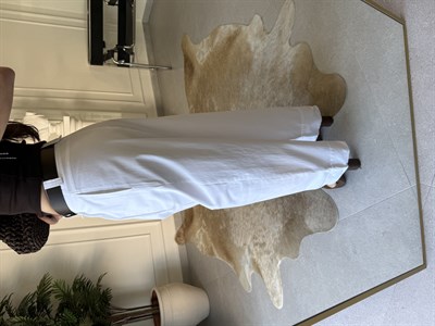 Kemerli Çift Pileli Gabardin Pantolon