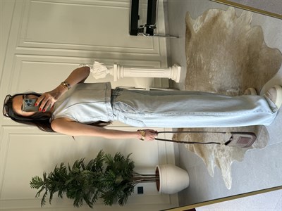 Mavi Tensel Denim Takım(ÖN SİPARİŞ ÜRÜNÜDÜR KARGO CIKIS TAHMINI 15.05)
