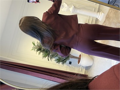 Mürdüm Asimetrik Yaka Blazer Ceket