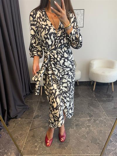 Orj Mrk Desenli Anvelop Elbise