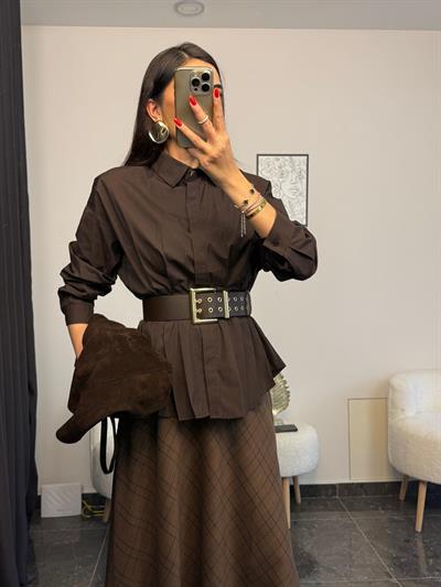 Pilili Poplin Gömlek