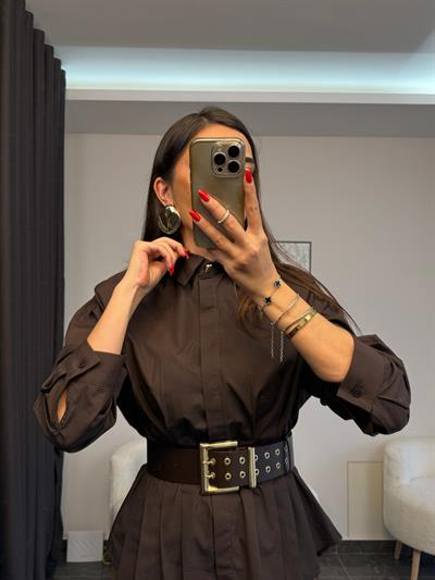 Pilili Poplin Gömlek