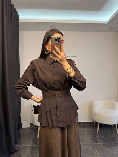 Pilili Poplin Gömlek