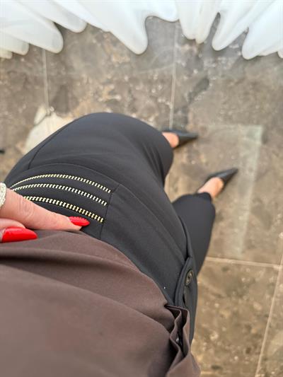 Premium Beli Fermuar Detaylıkumaş  Pantolon