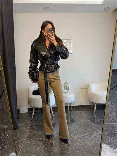 Premium Krokodil Deri Ceket 