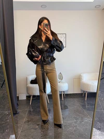 Premium Krokodil Deri Ceket 