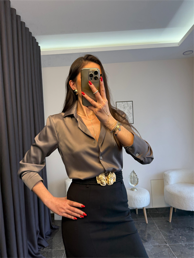 Premium Vizon Saten Gömlek 