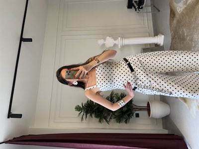 Puantiye Desenli Takım