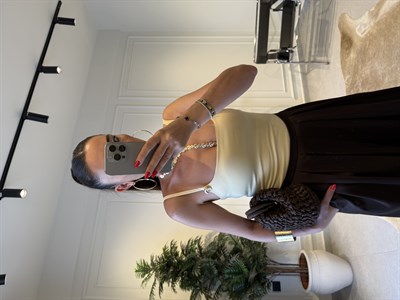 Sarı Salyangoz Aksesuarlı Bodysuit