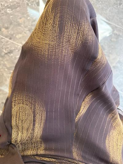 Şifon Sim Yansımalı Drapeli Etek