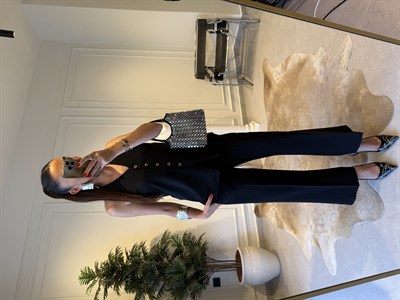 Sigaret Model Siyah Koton Pantolon