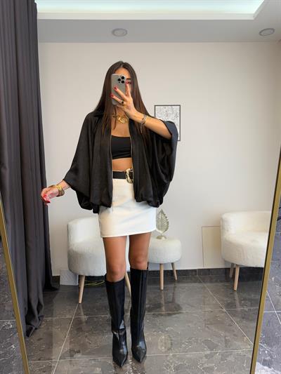 siyah bomber ceket 