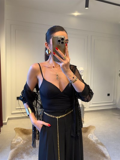 Siyah Gloplu Büstiyer (ön sipariş kargo cıkış 15nisan )